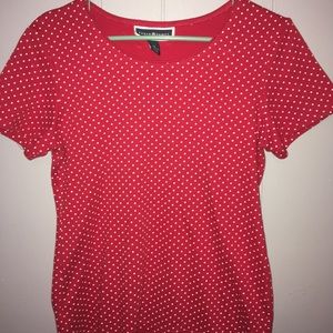 Cute Red & White polkadot T-Shirt